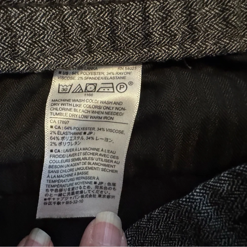 Banana Republic Mason Athletic Tapered Pants 35x32 Gray‎ Herringbone Stretch